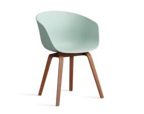 AAC 22 Chair Walnut Veneer, dusty mint