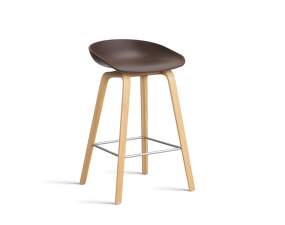 AAS 32 Bar Stool Low Oak Veneer, raisin