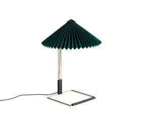 Matin 300 Table Lamp, polished brass / green