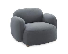 Gem Lounge Chair w/armrests, Brusvik 94 grey blue