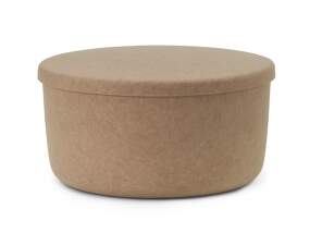 Hide Storage Pouf Large, sand