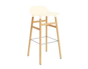 Form Bar Chair 75 cm Oak, cream/oak