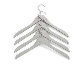 Soft Coat Hanger Slim, Set of 4, grey