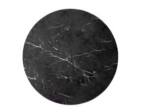 Androgyne Side Table Top Ø65, Nero Marquina