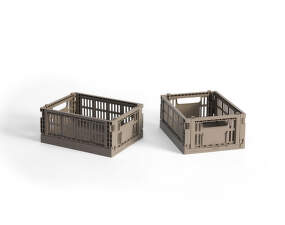 Colour Crate Mini, set of 2, warm grey
