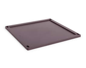 Colour Crate Lid Plastic Large Square, bordeaux