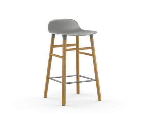 Form Bar Chair 65 cm Oak, grey