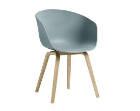 AAC 22 Chair Oak Veneer, dusty blue