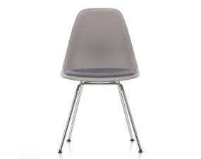 Eames Plastic Side Chair DSX, padded seat