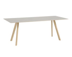 Copenhague CPH30 Table, lacquered oak / off-white linoleum