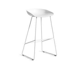 AAS 38 Bar Stool High White Steel, white