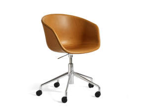 AAC 53 Chair Polished Aluminium, Sense Cognac