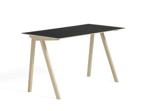 Copenhague CPH 90 Table, lacquered oak/black linoleum