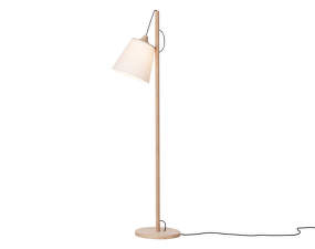 Pull Floor Lamp, white/oak