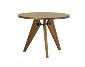 Guéridon Table 90, solid American walnut