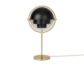 Multi-Lite Table Lamp, soft black/brass