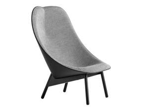 Uchiwa Armchair, black oak, Steelcut Trio 124/Sierra SI1001