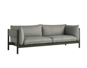 Arbour 3-seater Sofa, green lacquered beech / Atlas 931