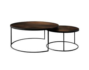 Mirror Nesting Coffee Table Set, bronze