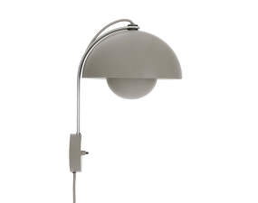 Flowerpot VP8 Wall Lamp, grey beige