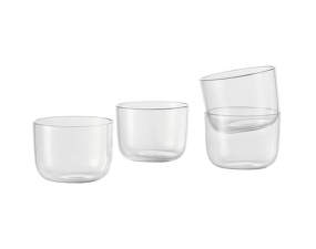 Corky Glasses Low, Set of 4, clear