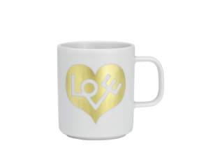 Love Heart Mug 0.3l, gold