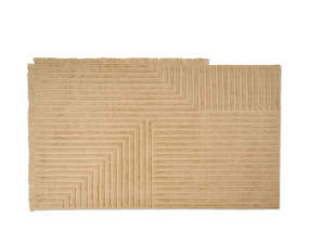 Crease Wool Rug Large, light sand