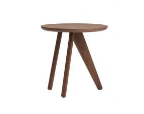 Fin Side Table, dark smoked oak