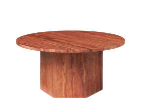Epic Coffee Table Ø80, red travertine