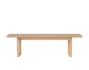 Nord Bench 160 cm, white pigmented oak