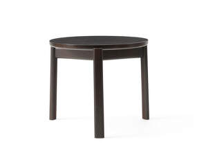 Passage Lounge Table Ø50, dark lacquered oak