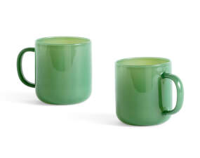 Borosilicate Mug, Set of 2, jade green