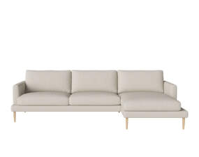 Veneda 3.5-seater Sofa with Chaise Longue Right, white oak / Ascot beige