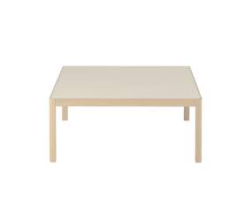 Workshop Coffee Table 86x86, warm grey linoleum / oak