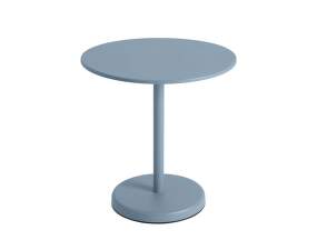 Linear Steel Café Table Ø70, pale blue