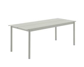Linear Steel Table 200 cm, grey