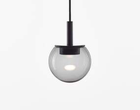 Orbis 150 PC1289 Pendant Lamp, smoke grey / black matte