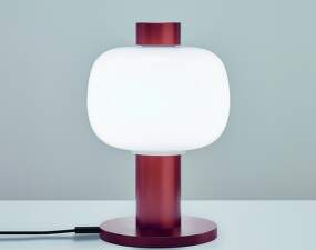 Bonbori Small PC1164 Table Lamp, triplex opal / copper metallic