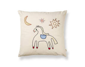 Naive Cushion Horse, off-white