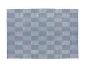 Check Rug 170x240 cm, light blue