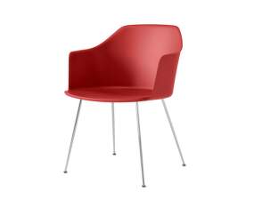 Rely HW33 Armchair, chrome/vermillion red