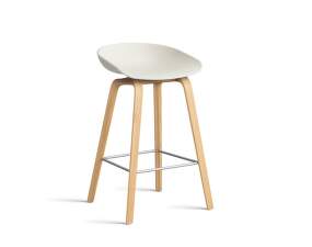 AAS 32 Bar Stool Low Oak Veneer, melange cream