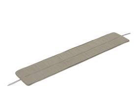Linear Steel Bench Seat Pad 170, light grey