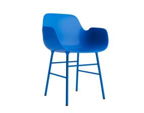 Form Armchair Steel, bright blue/bright blue