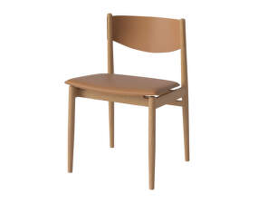 Apelle Dining Chair Seat Upholstery, cognac/oiled oak