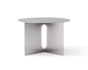Androgyne Side Table Ø63, brushed steel