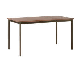 Drip HW115 Dining Table, bronzed/lacquered walnut