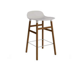 Form Bar Chair 65 cm Walnut, warm grey