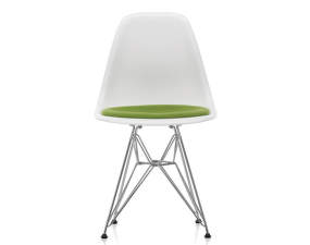 Eames Plastic Side Chair DSR, padded seat