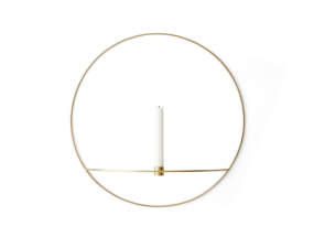 POV Circle Candleholder L, brass